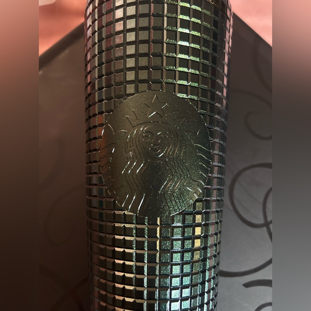 Starbucks Iridescent Green Textured Tumbler